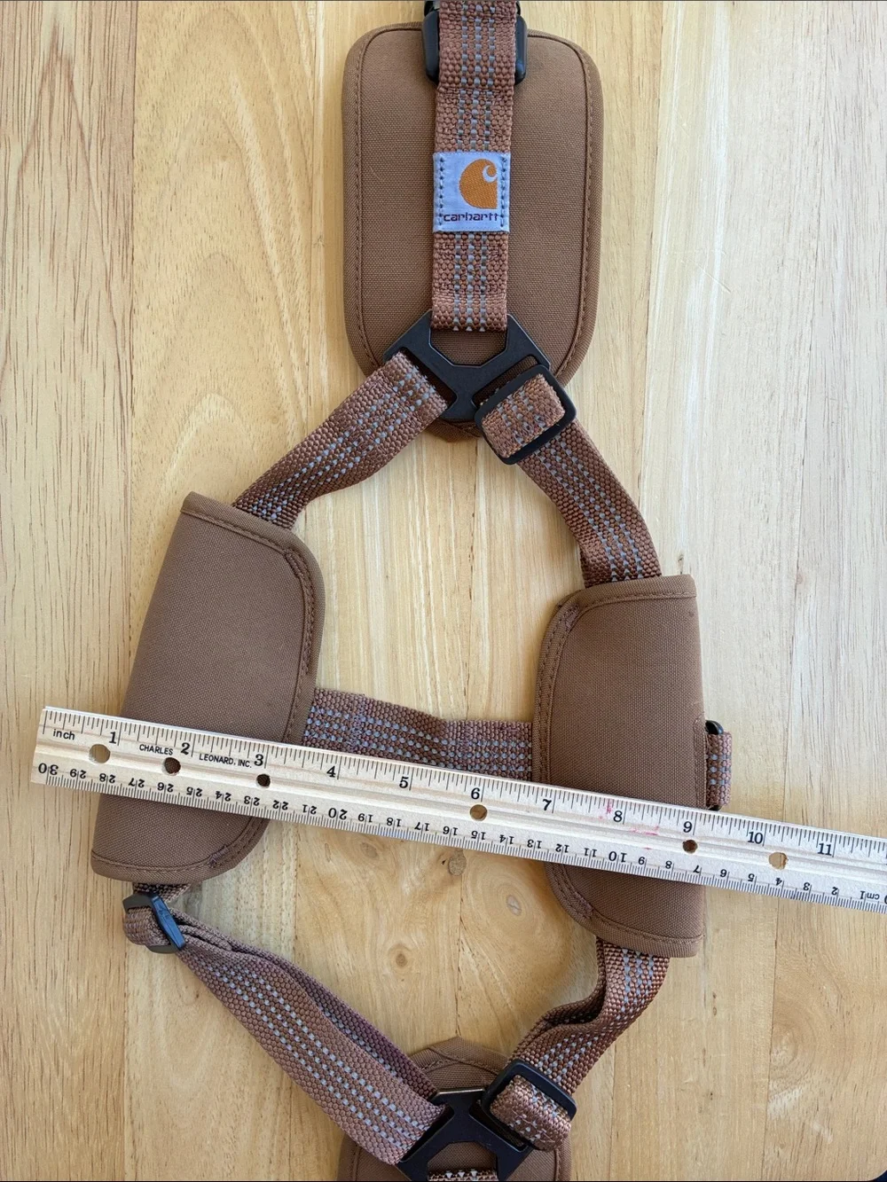 Carhartt Brown Training Harness with Reflective Webbing